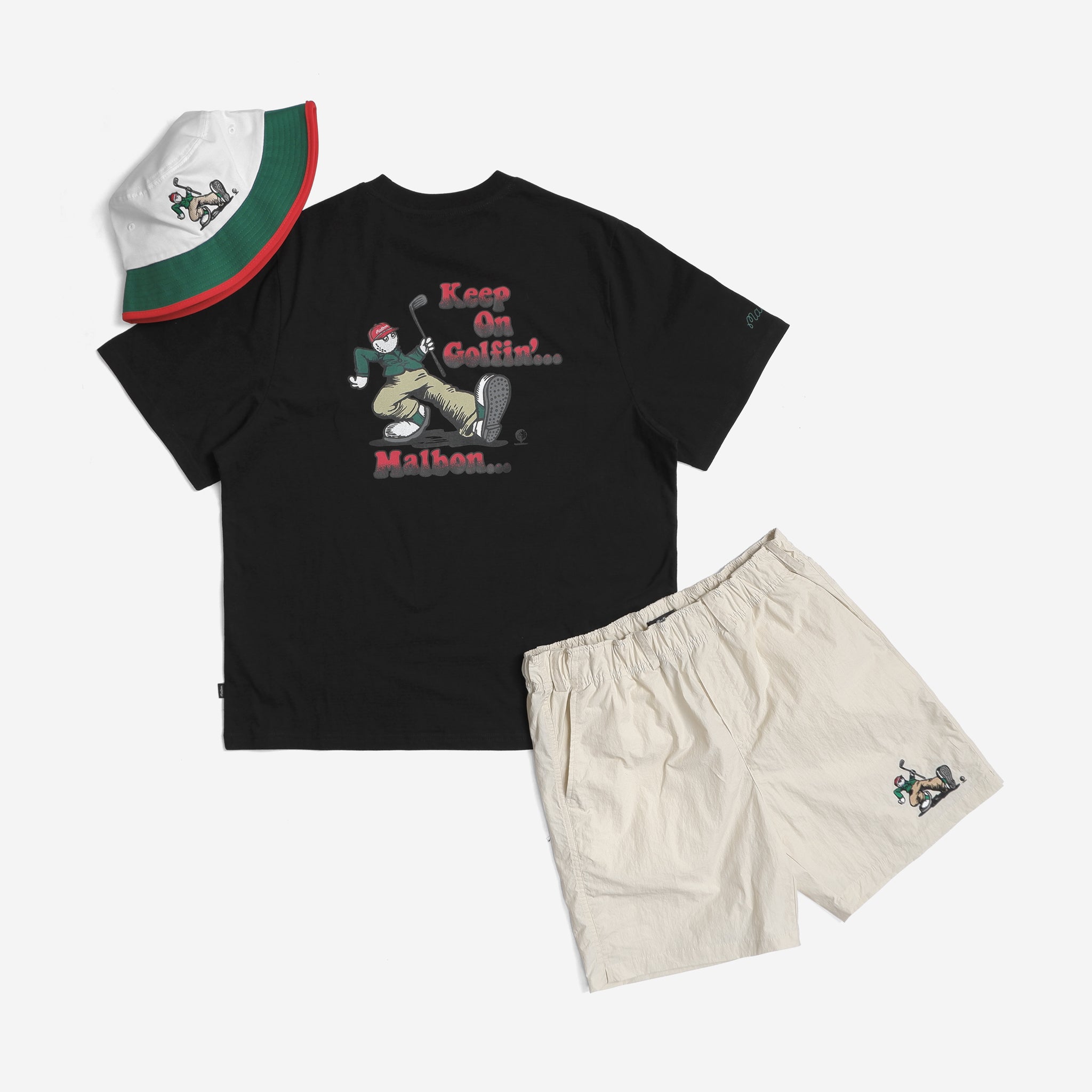 Malbon Golf フーディ＆ショーツ 完売必至⭐ラウンド映え 即購入可☘️ Big Steppin' Collection – Malbon Golf
