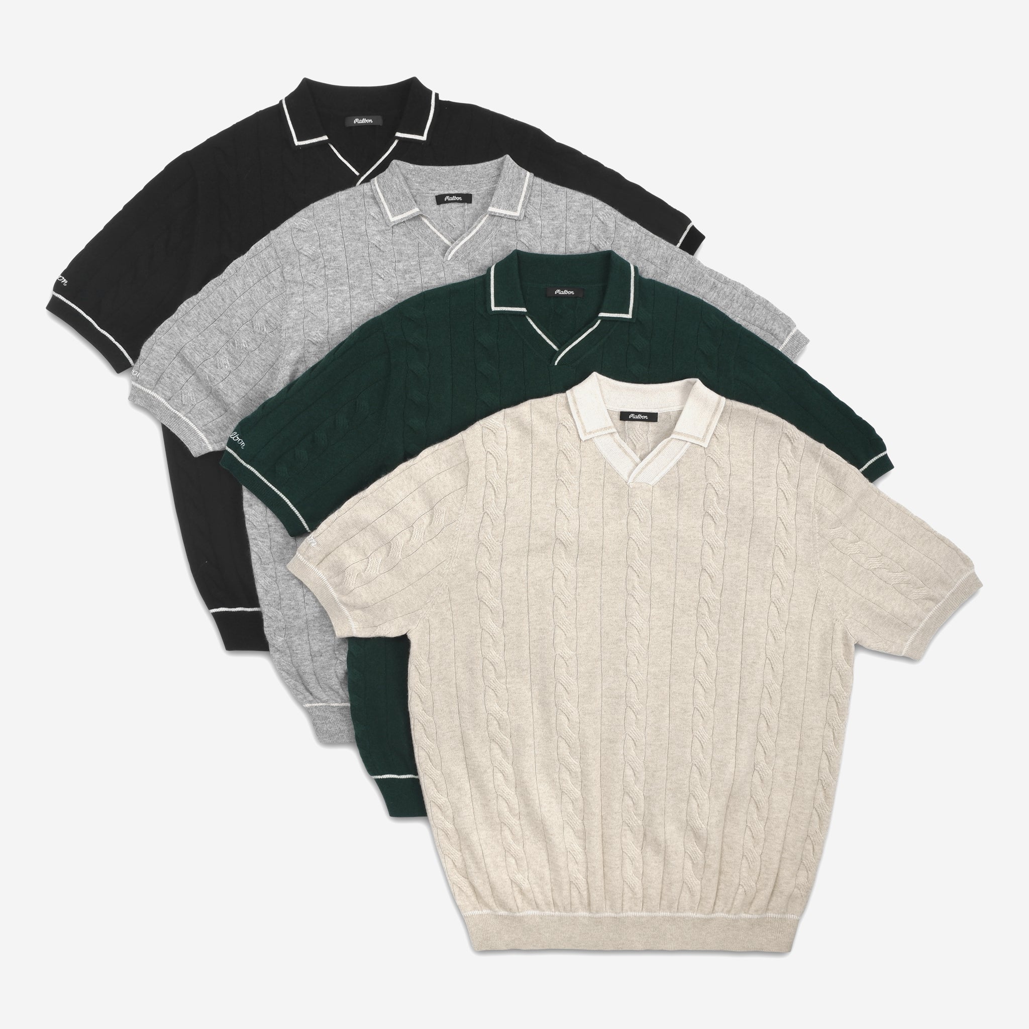 Clubhouse Cable Knit Polo – Malbon Golf