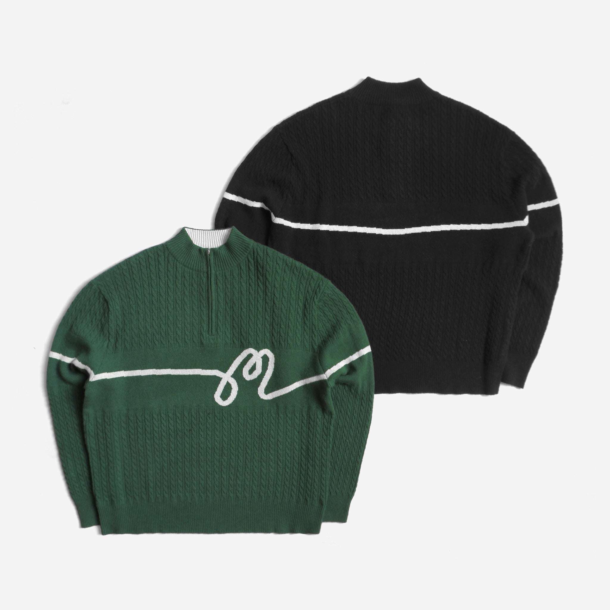 Waves Cable Knit Cashmere Sweater – Malbon Golf