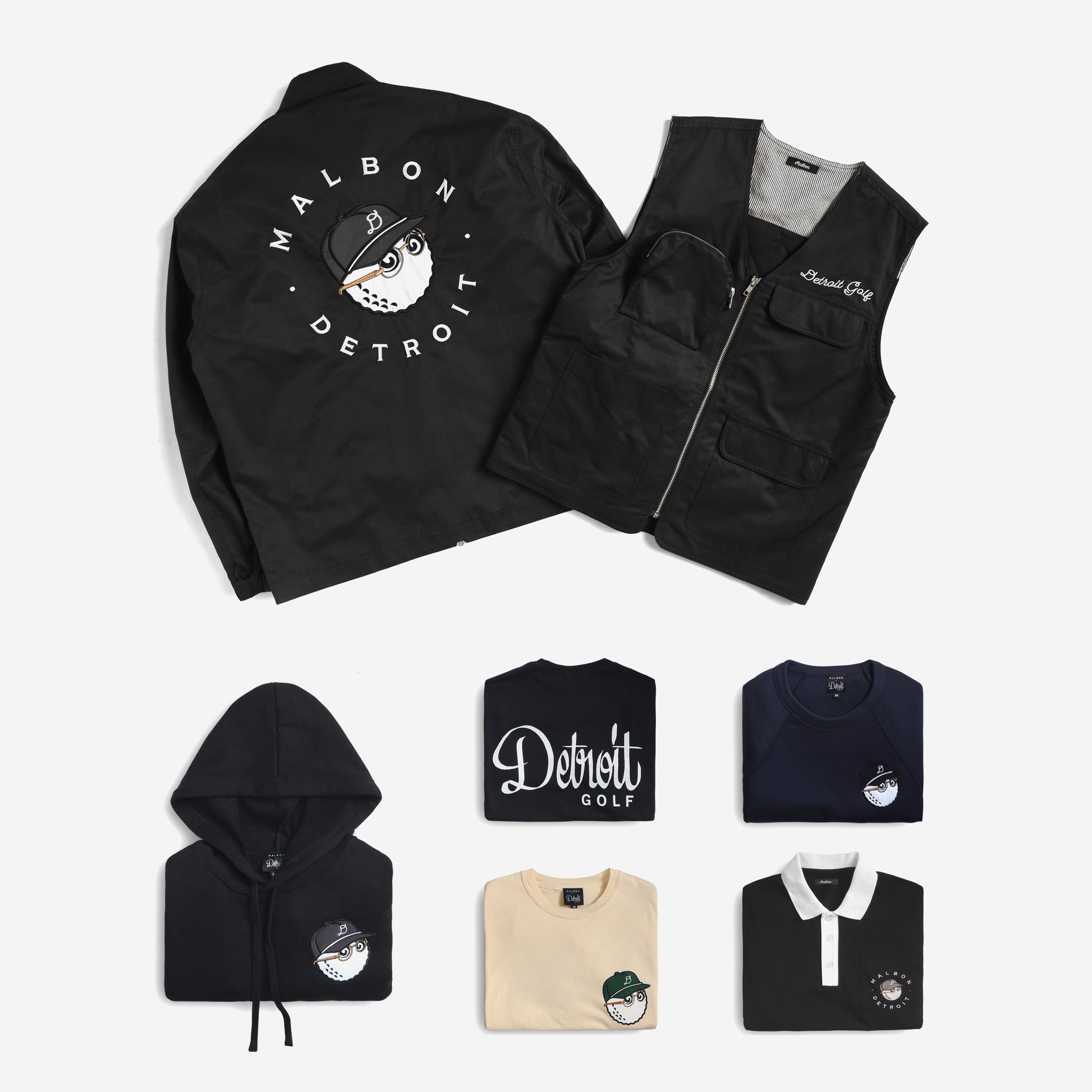 激レア　Detroit Golf ✖︎ Malbon Golf コーチジャケット Malbon X Detroit Golf Collection – Malbon Golf