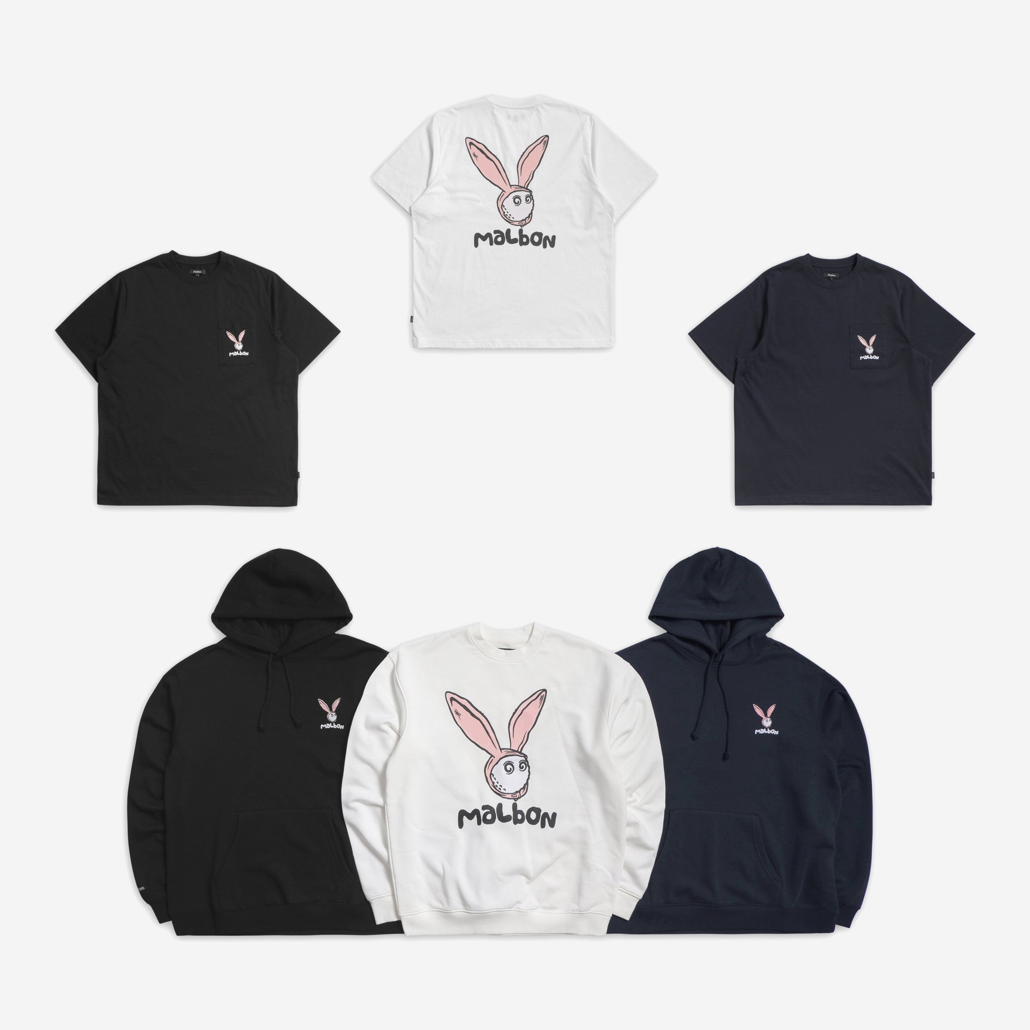 Malbon Golf Rabbit Pocket Tee ホワイト M Malbon Golf Rabbit Pocket Tee ホワイト M