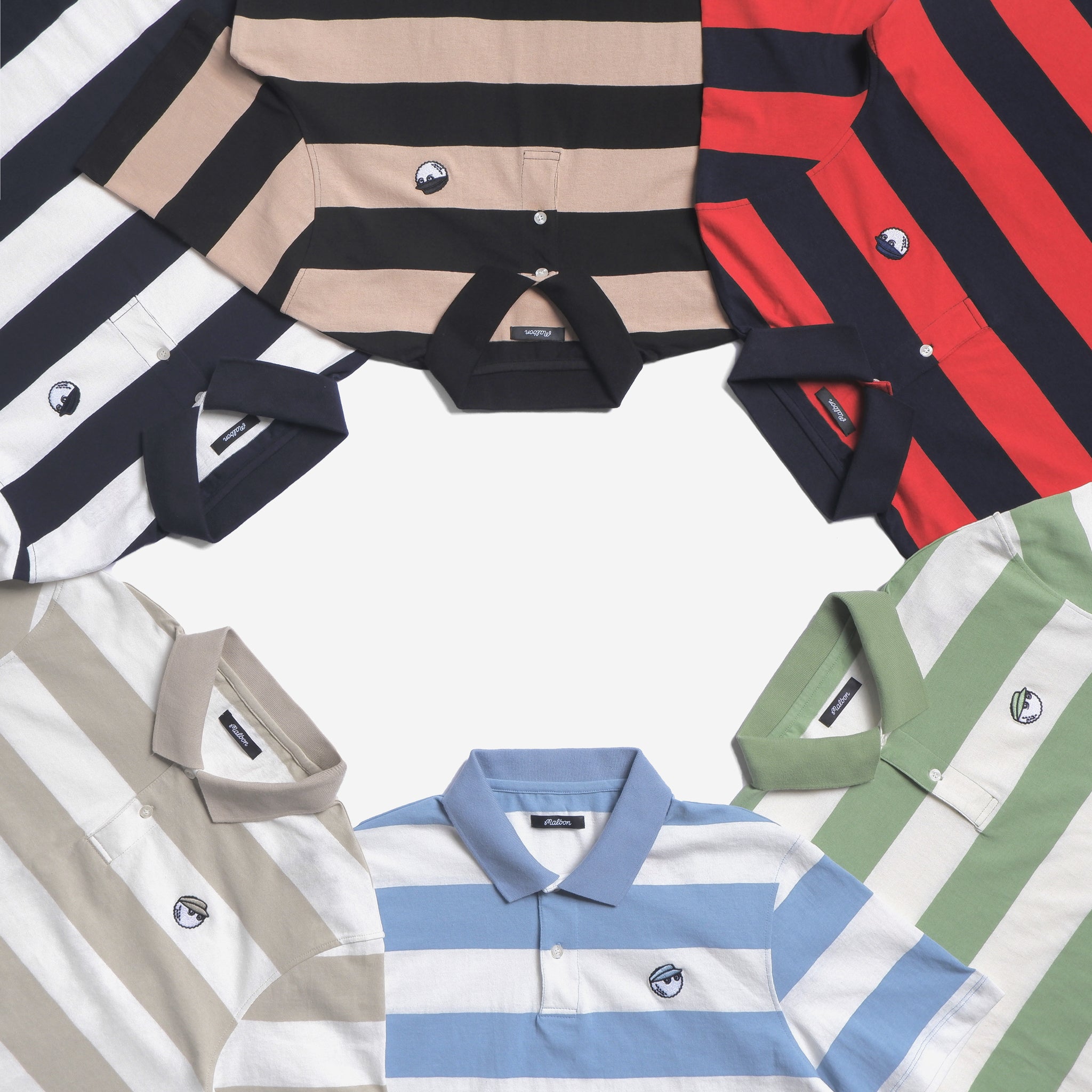 ウエア MALBON STRIPED COD SHIRT S NAVY/ROSE Striped Cod Polo in New Colors – Malbon Golf