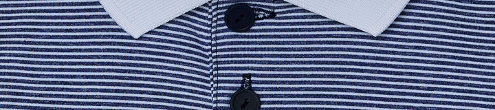 MALBON X ADIDAS YOUTH OTTOMAN STRIPED SHORT SLEEVE POLO (BOYS)