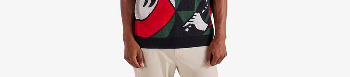 PRESERVE GRAPHIC JACQUARD SWEATER VEST