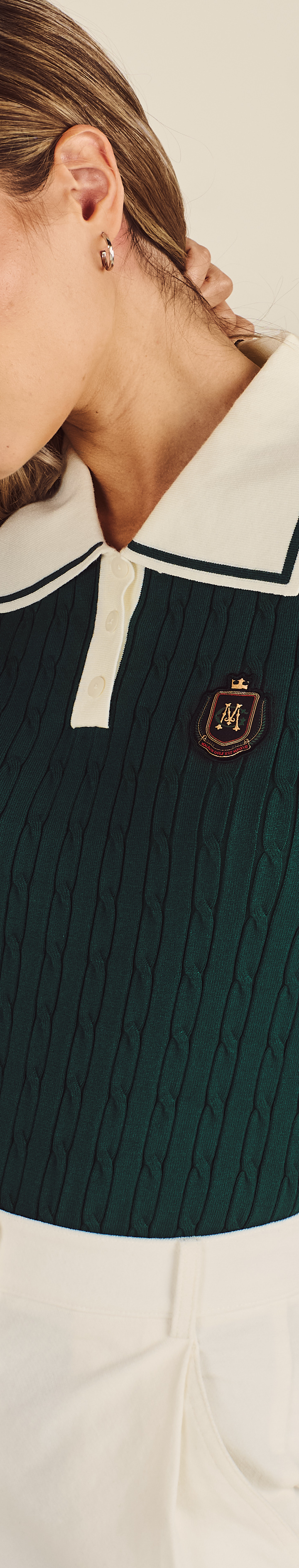 PRESERVE POINT COLLAR KNIT