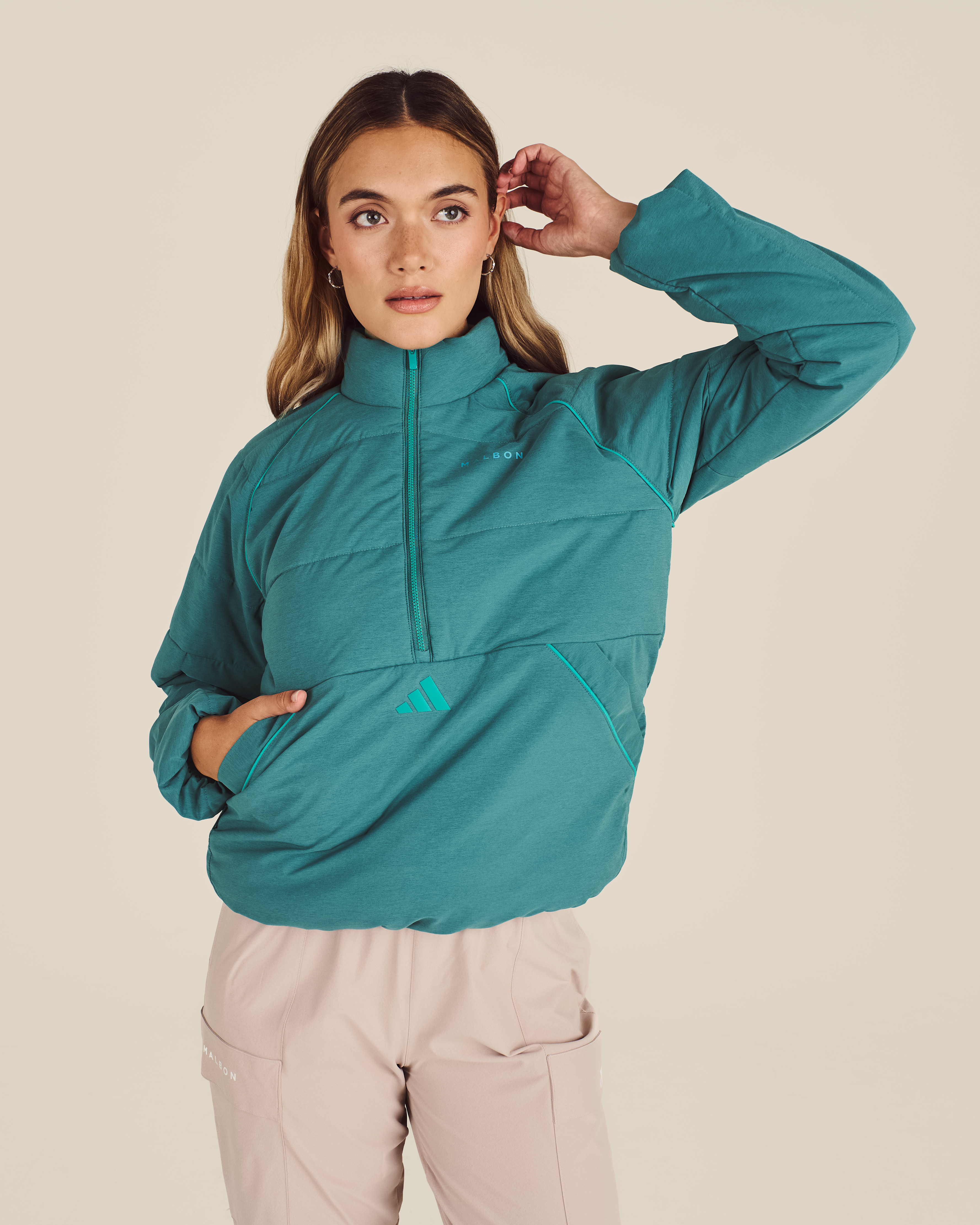 ADIDAS BEYOND TWISTWEAVE LOOSE QUARTER-ZIP JACKET – Malbon Golf