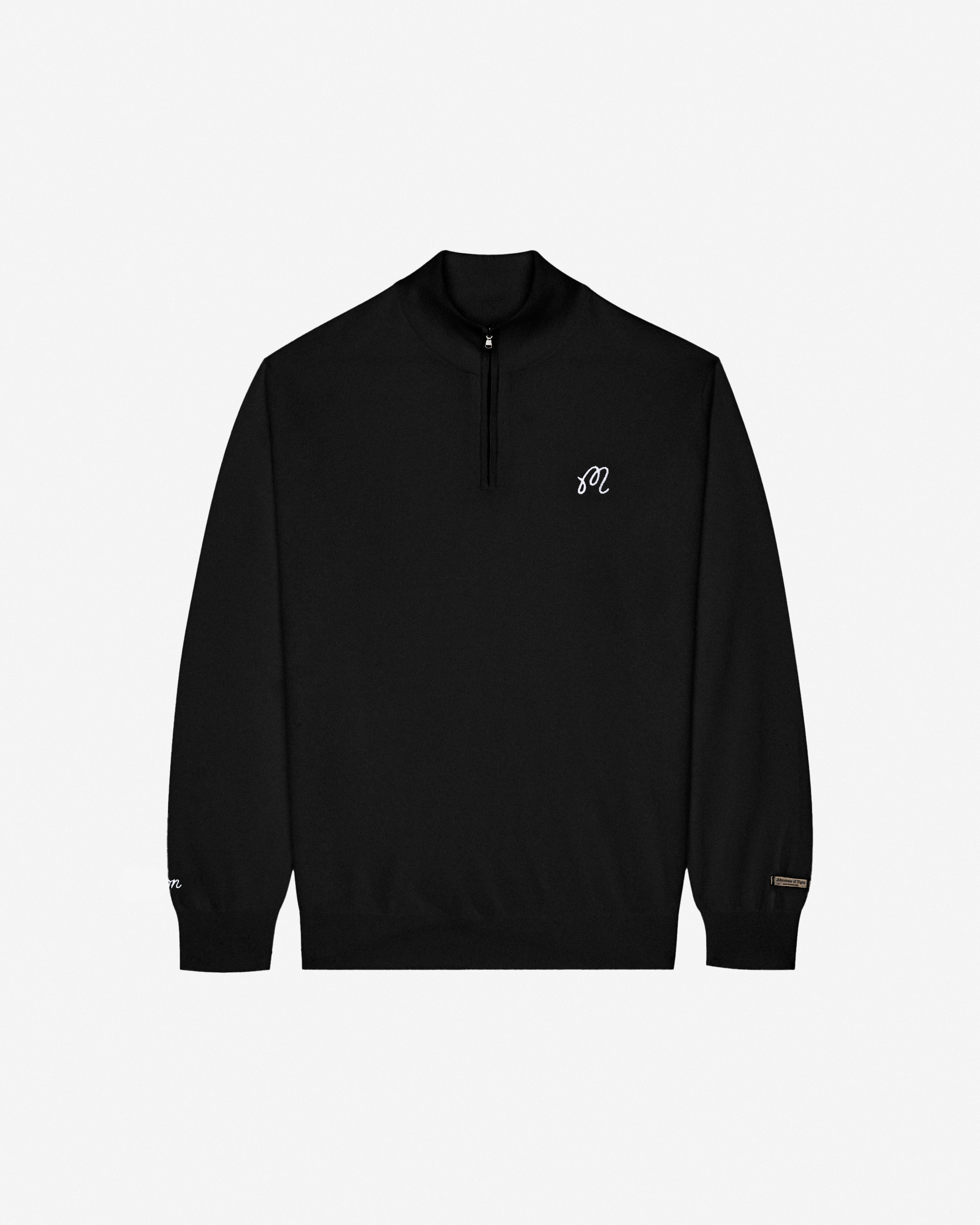 Malbon ブラック　ハーフジップシャツ S 定価30500円 JOHNSTONS QUARTER ZIP SWEATER – Malbon Golf