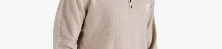 JOHNSTONS QUARTER ZIP SWEATER