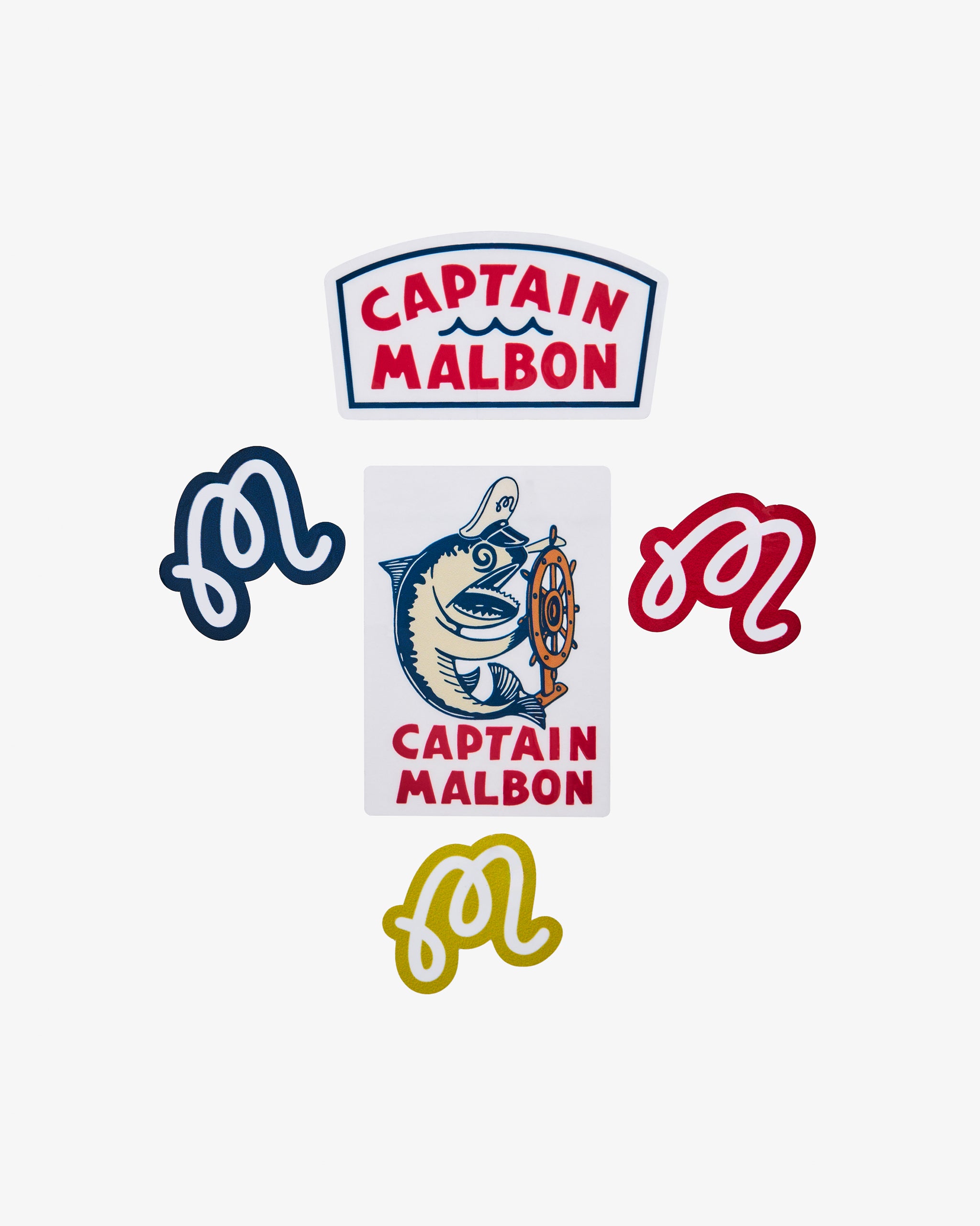 CAPTAIN MALBON STICKER PACK – Malbon Golf CAPTAIN MALBON STICKER PACK – Malbon Golf