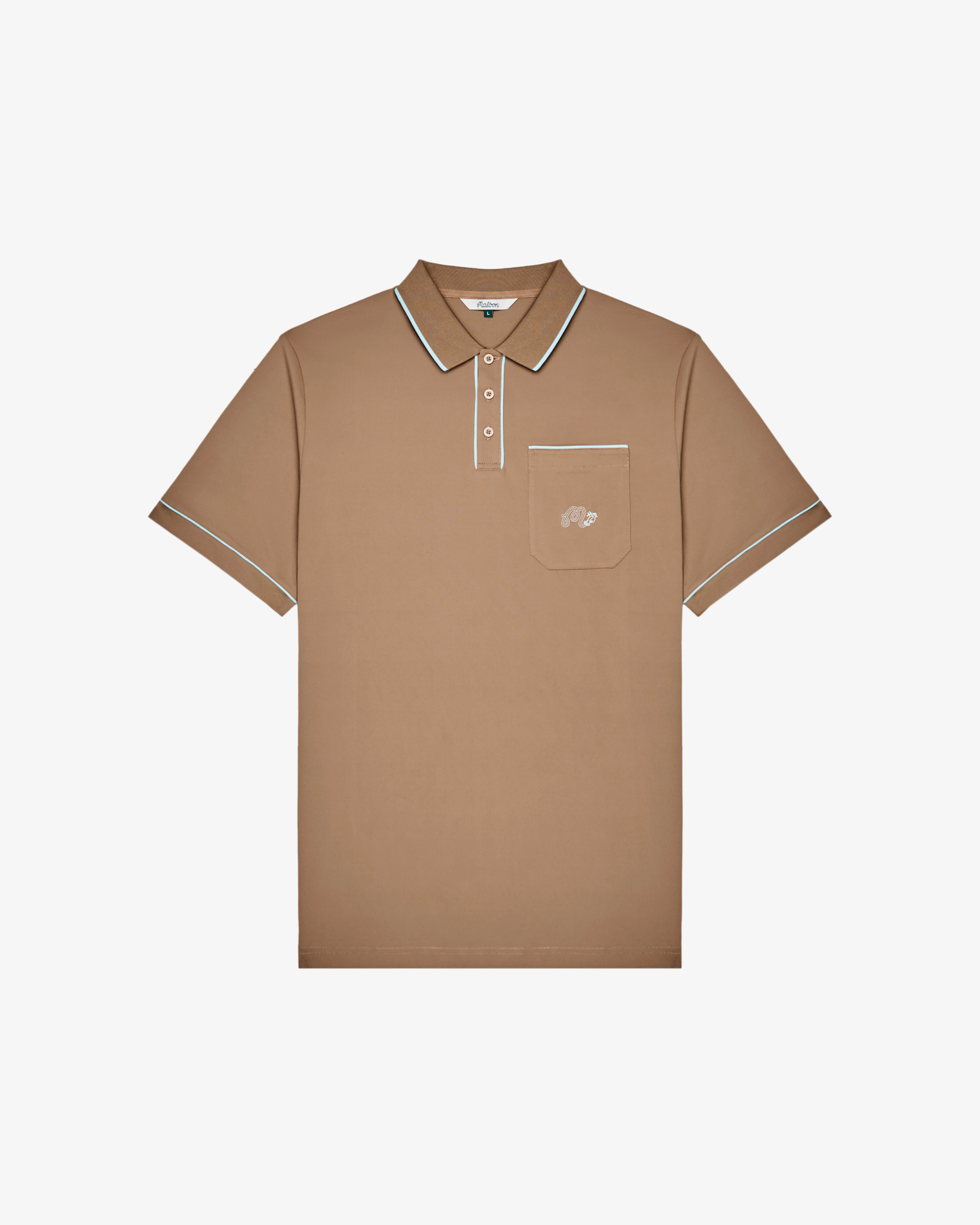 DOVE PERFORMANCE PIQUE POLO – Malbon Golf DOVE PERFORMANCE PIQUE POLO – Malbon Golf