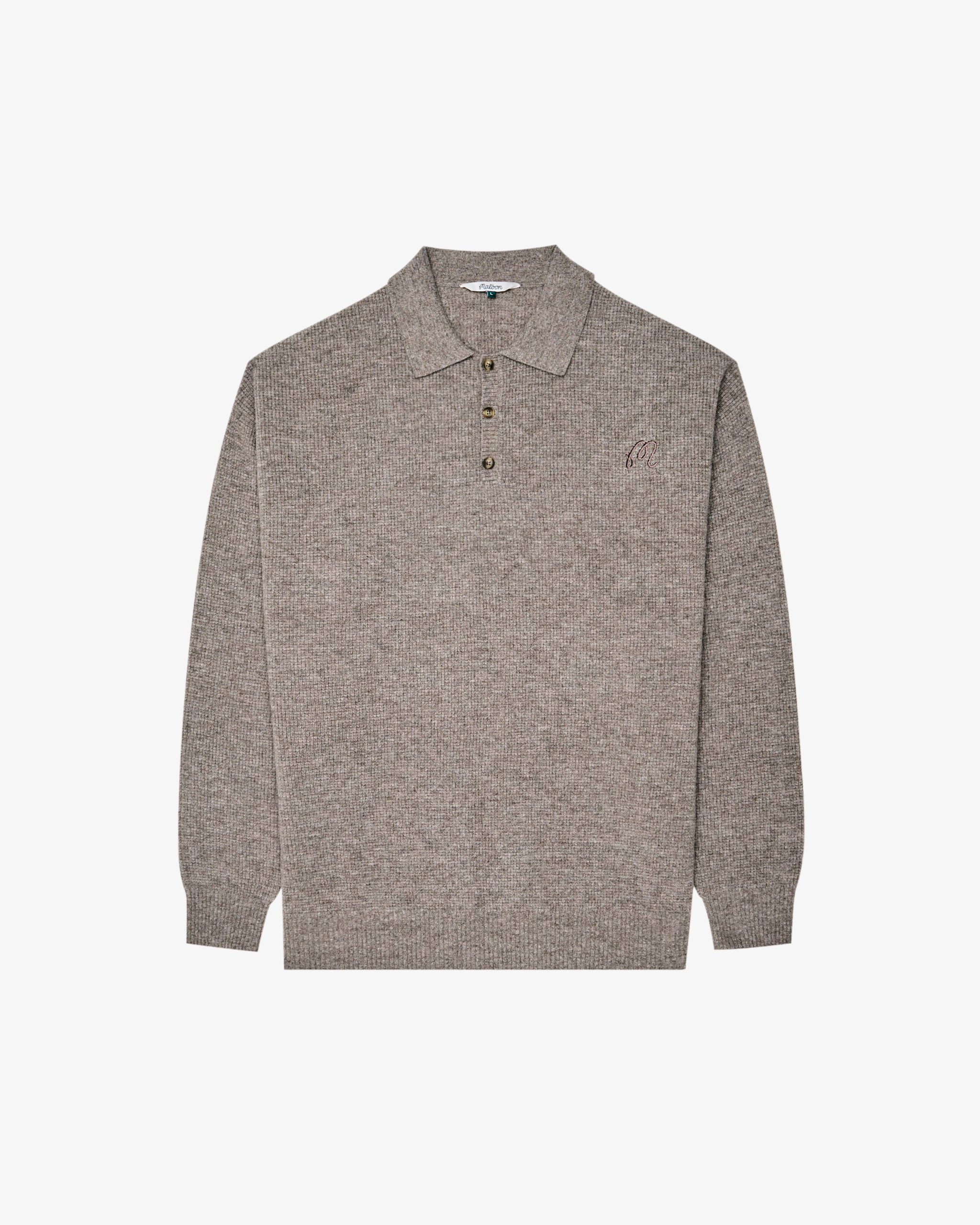 GAUGE WAFFLE KNIT POLO