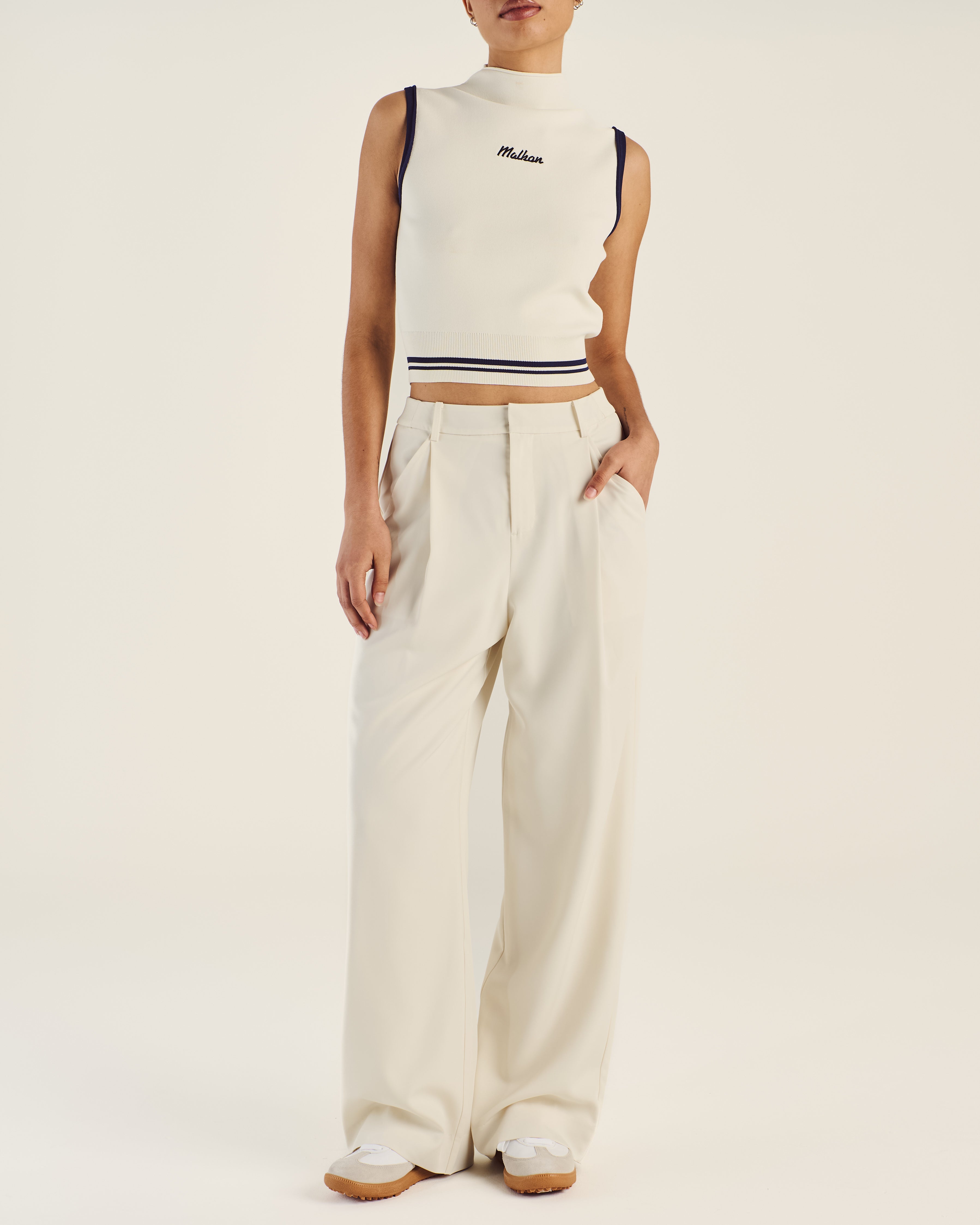 EMILIA PLEATED TROUSERS