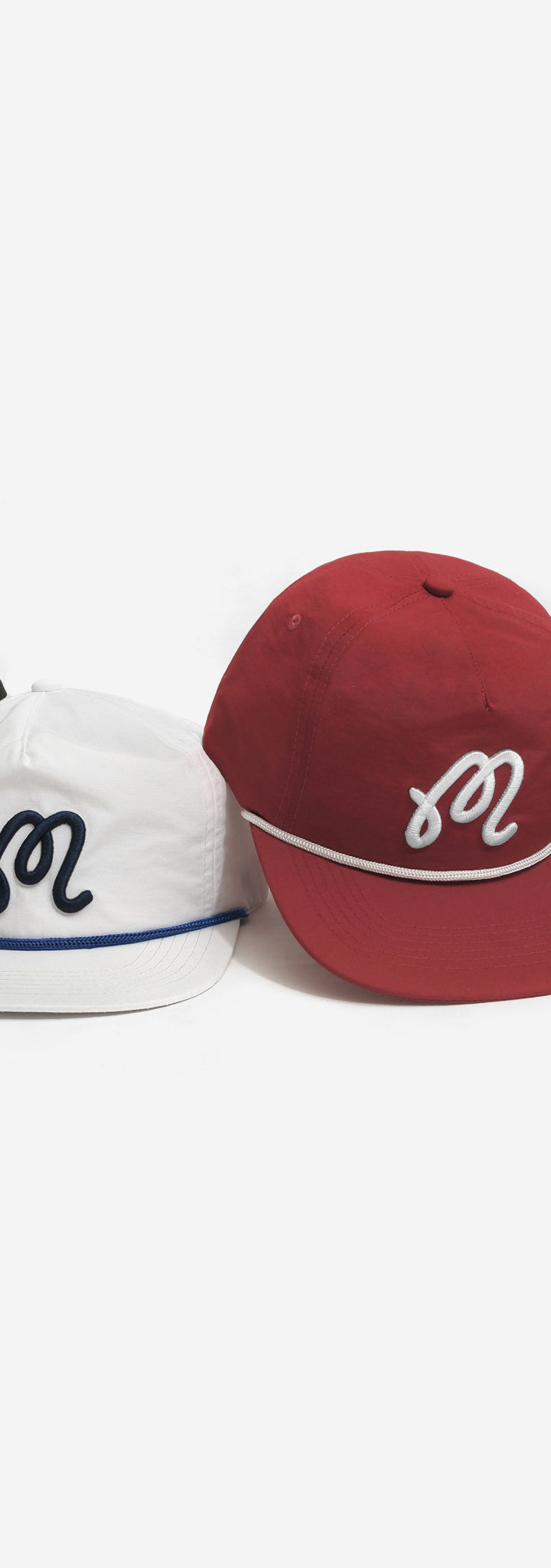 M' Script Logo Rope Hat