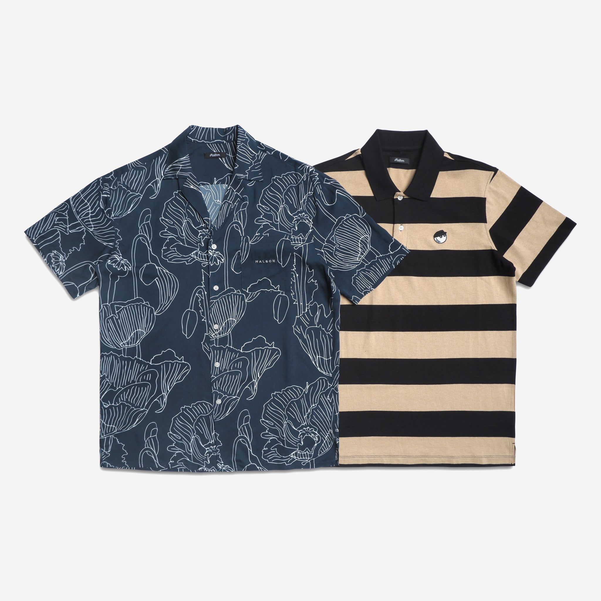 Magnolia Button Up and Striped Cod Shirt – Malbon