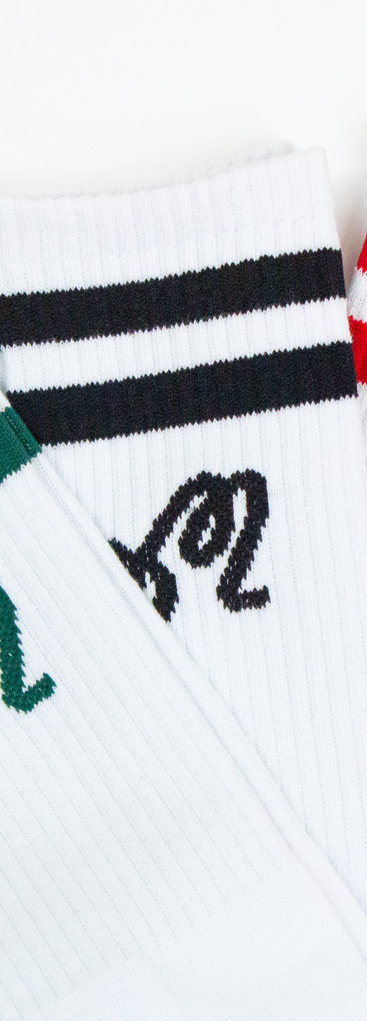 M Logo Striped Socks