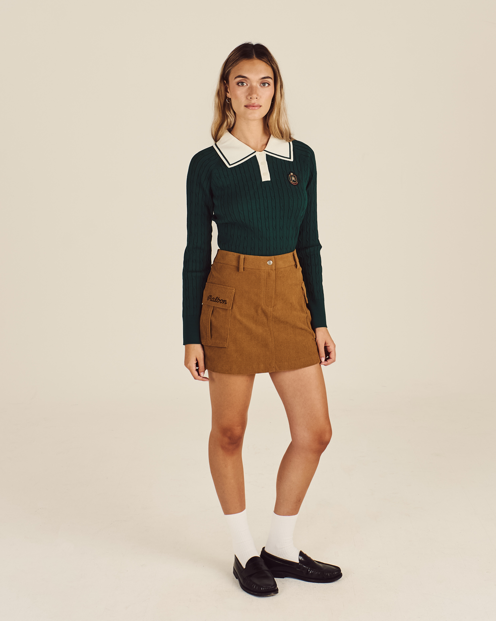 PRESERVE POINT COLLAR KNIT