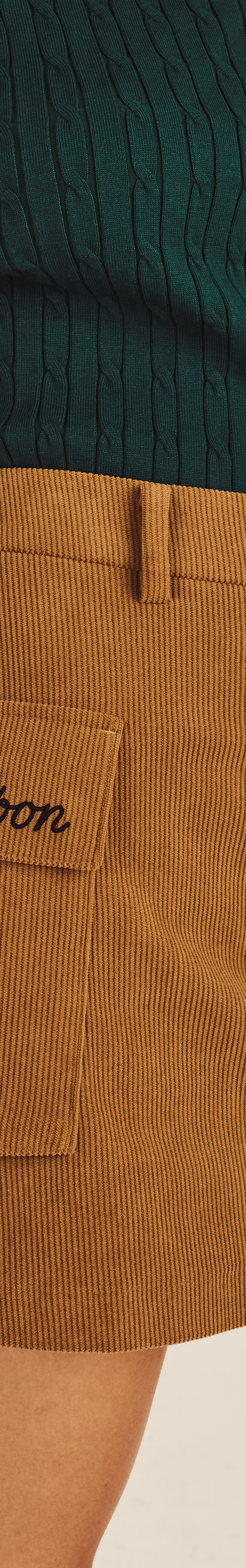 PRESERVE CORDUROY CARGO SKIRT