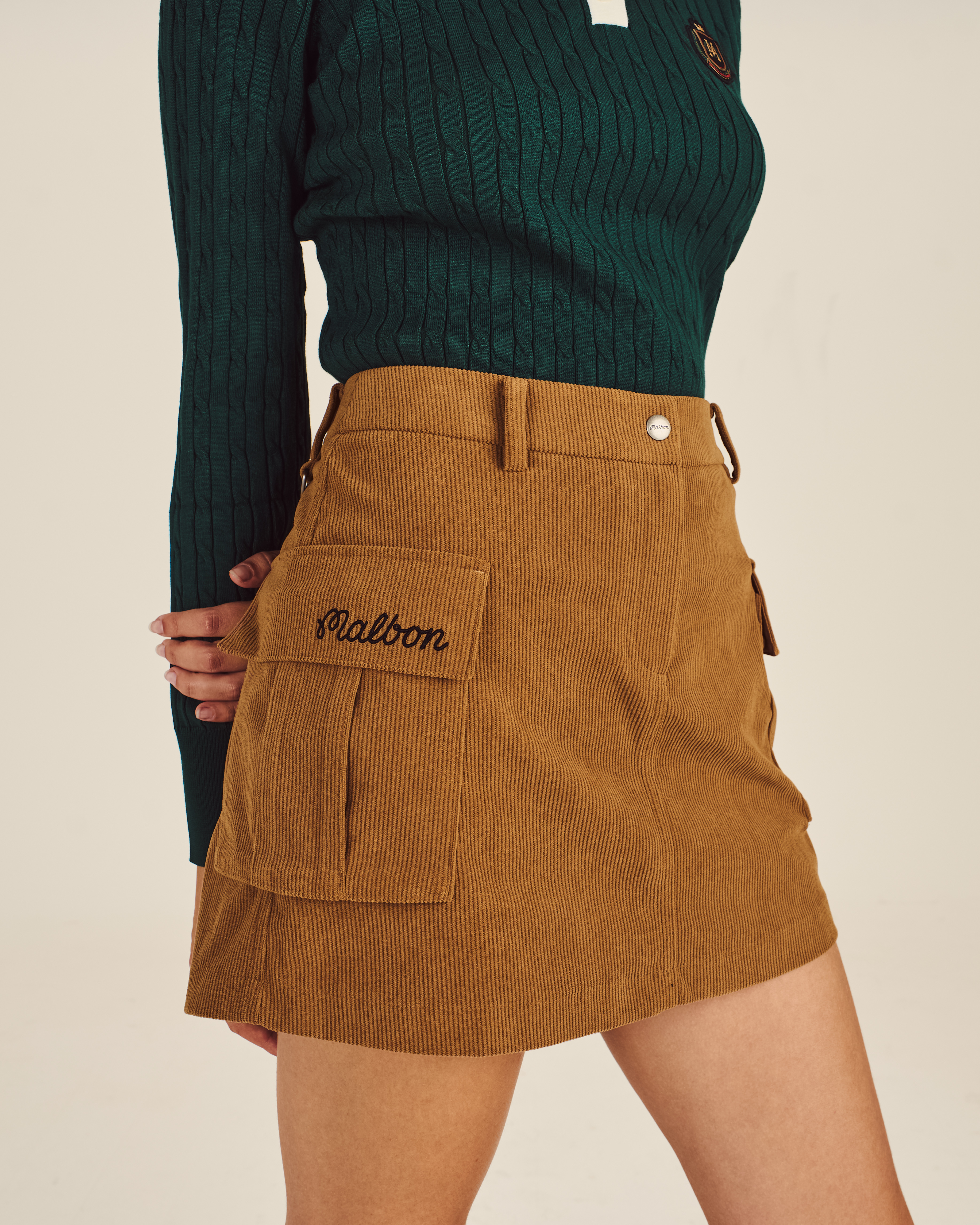PRESERVE CORDUROY CARGO SKIRT