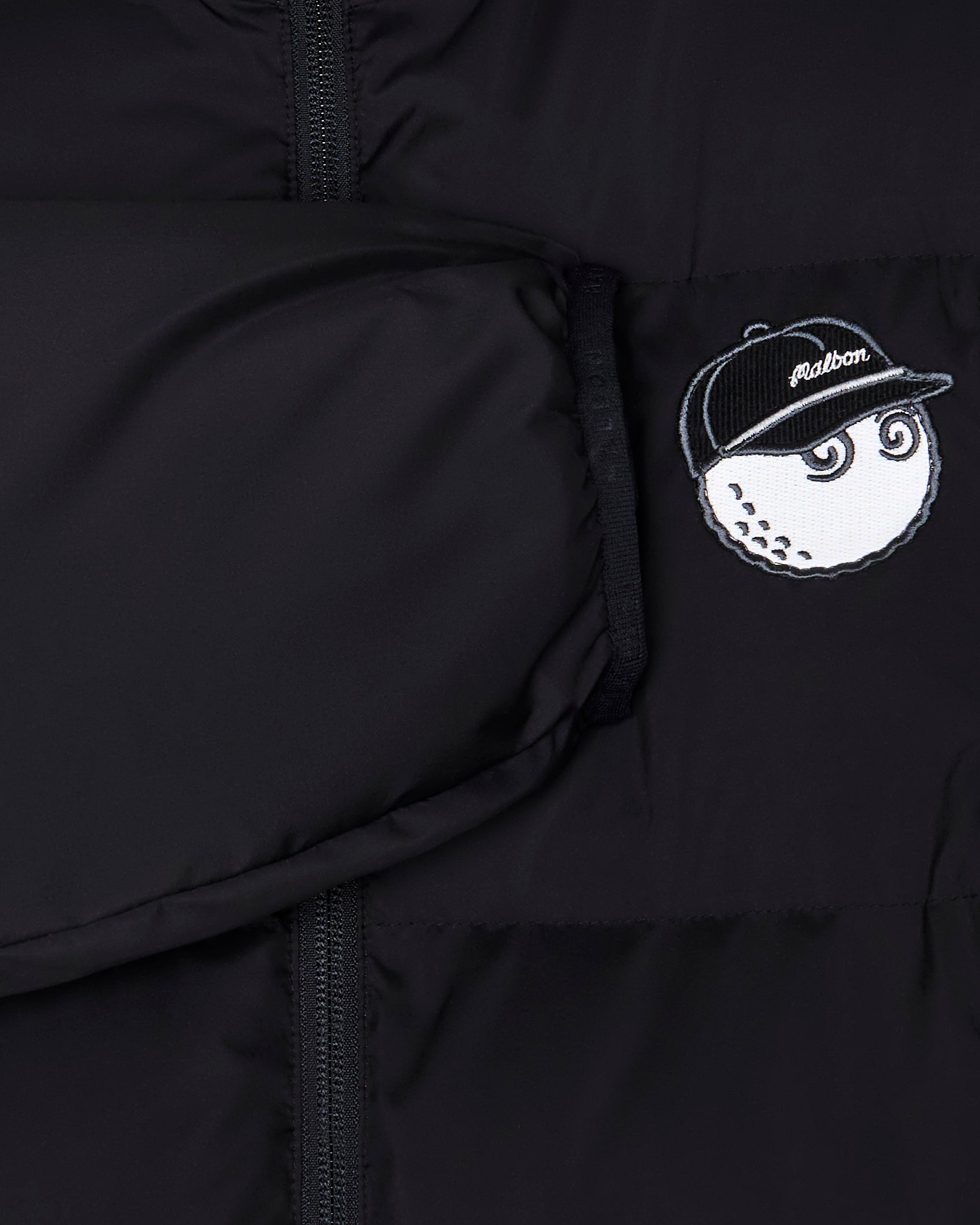 Malbon ブラック ダウンジャケットブラックM PRESERVE HYBRID DOWN JACKET – Malbon Golf