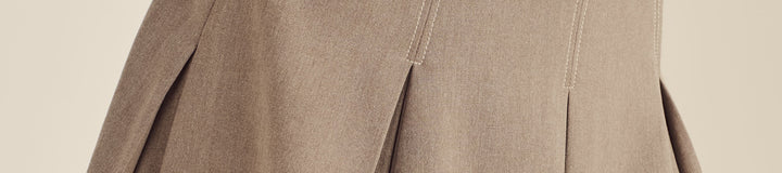 PRESERVE STITCH POINT PLEATED SKIRT