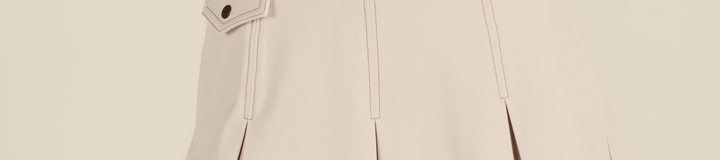 PRESERVE STITCH POINT PLEATED SKIRT