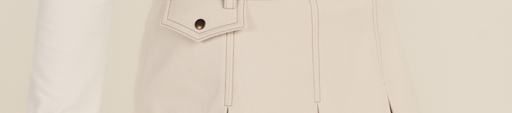 PRESERVE STITCH POINT PLEATED SKIRT