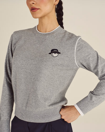 STUDIO SEOUL DOUBLE-KNIT WOMENS PULLOVER