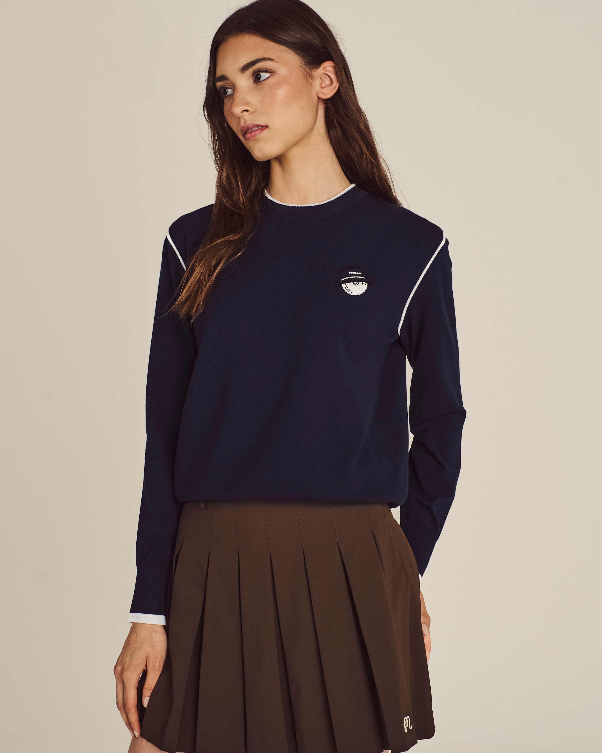 STUDIO SEOUL DOUBLE-KNIT WOMENS PULLOVER