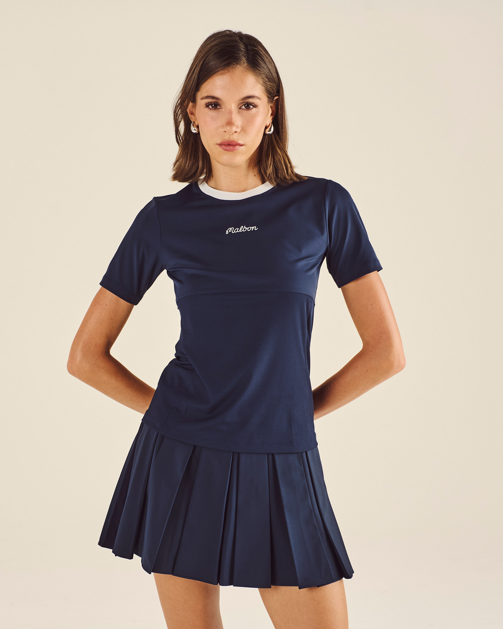 STUDIO SEOUL CONTRAST COLLAR TOP