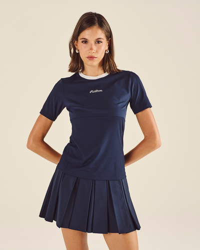 STUDIO SEOUL CONTRAST COLLAR TOP