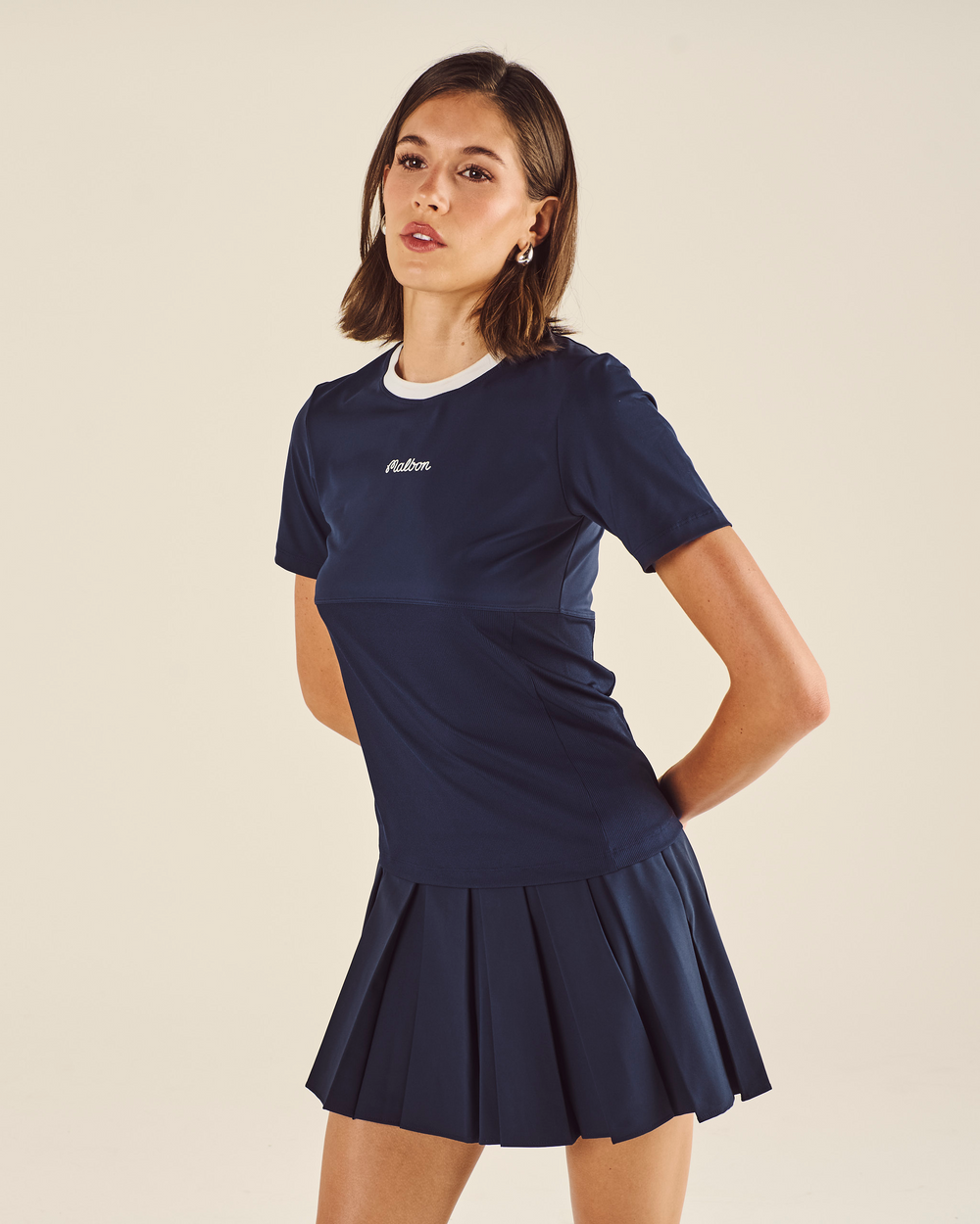 STUDIO SEOUL CONTRAST COLLAR TOP