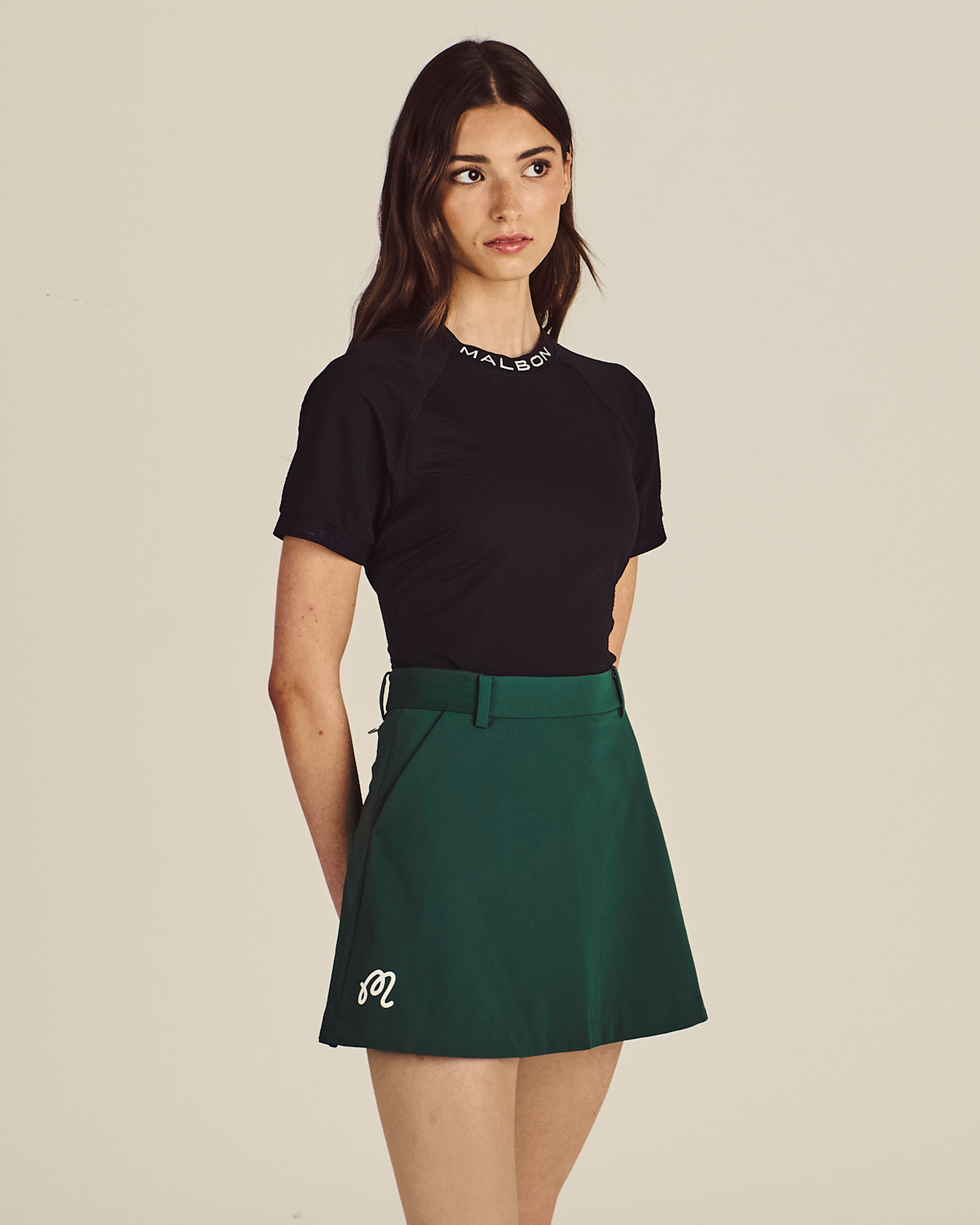 STUDIO SEOUL BACK LOGO SKIRT