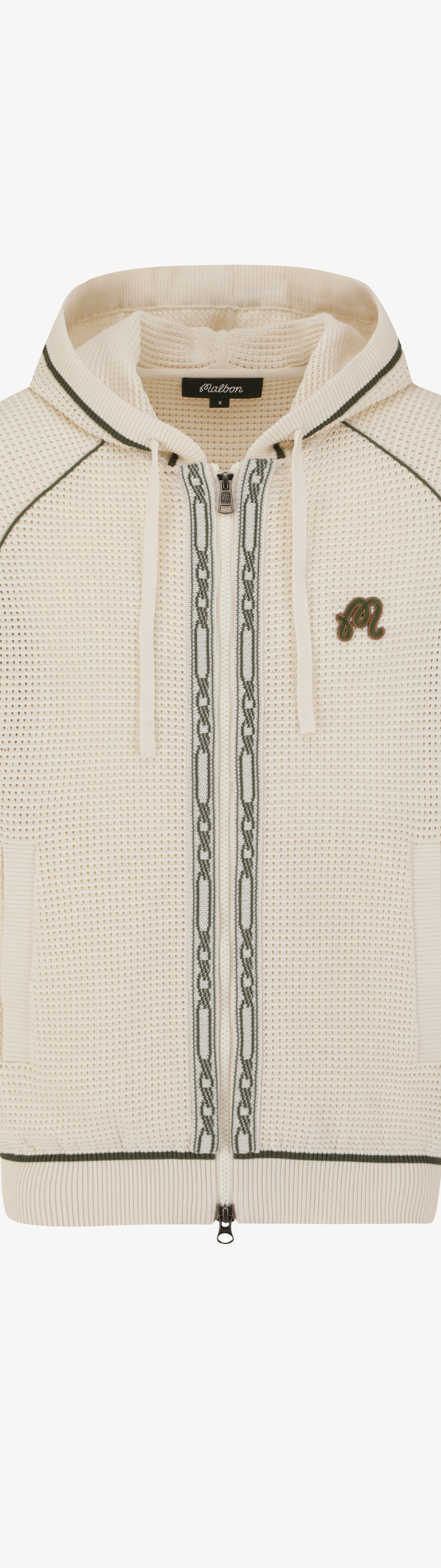 STUDIO SEOUL CROCHET KNIT FULL-ZIP HOODIE – Malbon STUDIO SEOUL CROCHET KNIT FULL-ZIP HOODIE – Malbon