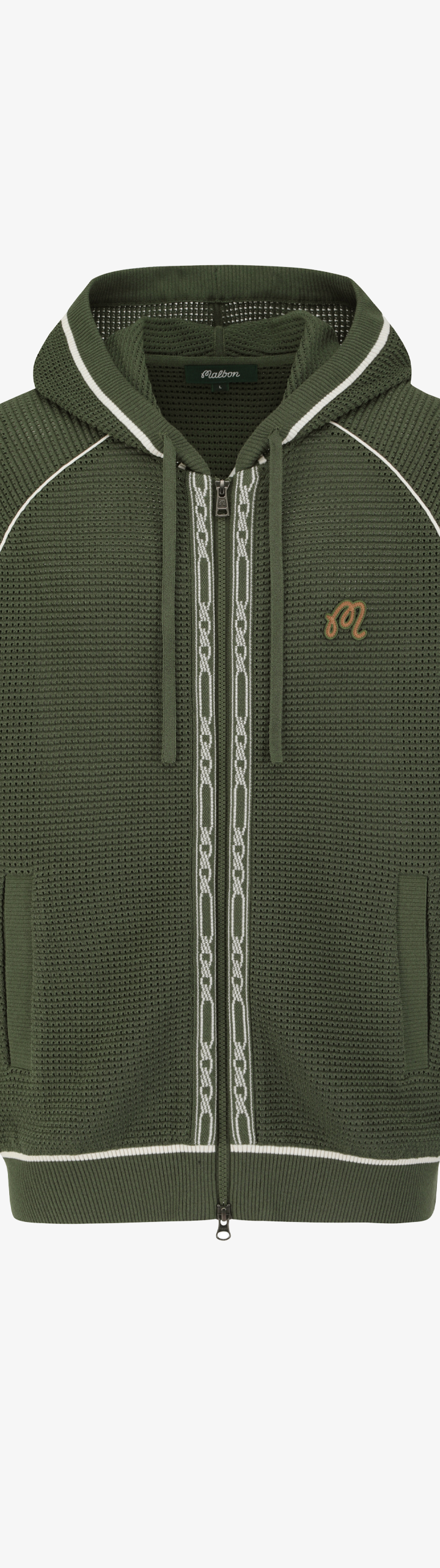 STUDIO SEOUL CROCHET KNIT FULL-ZIP HOODIE – Malbon STUDIO SEOUL CROCHET KNIT FULL-ZIP HOODIE – Malbon