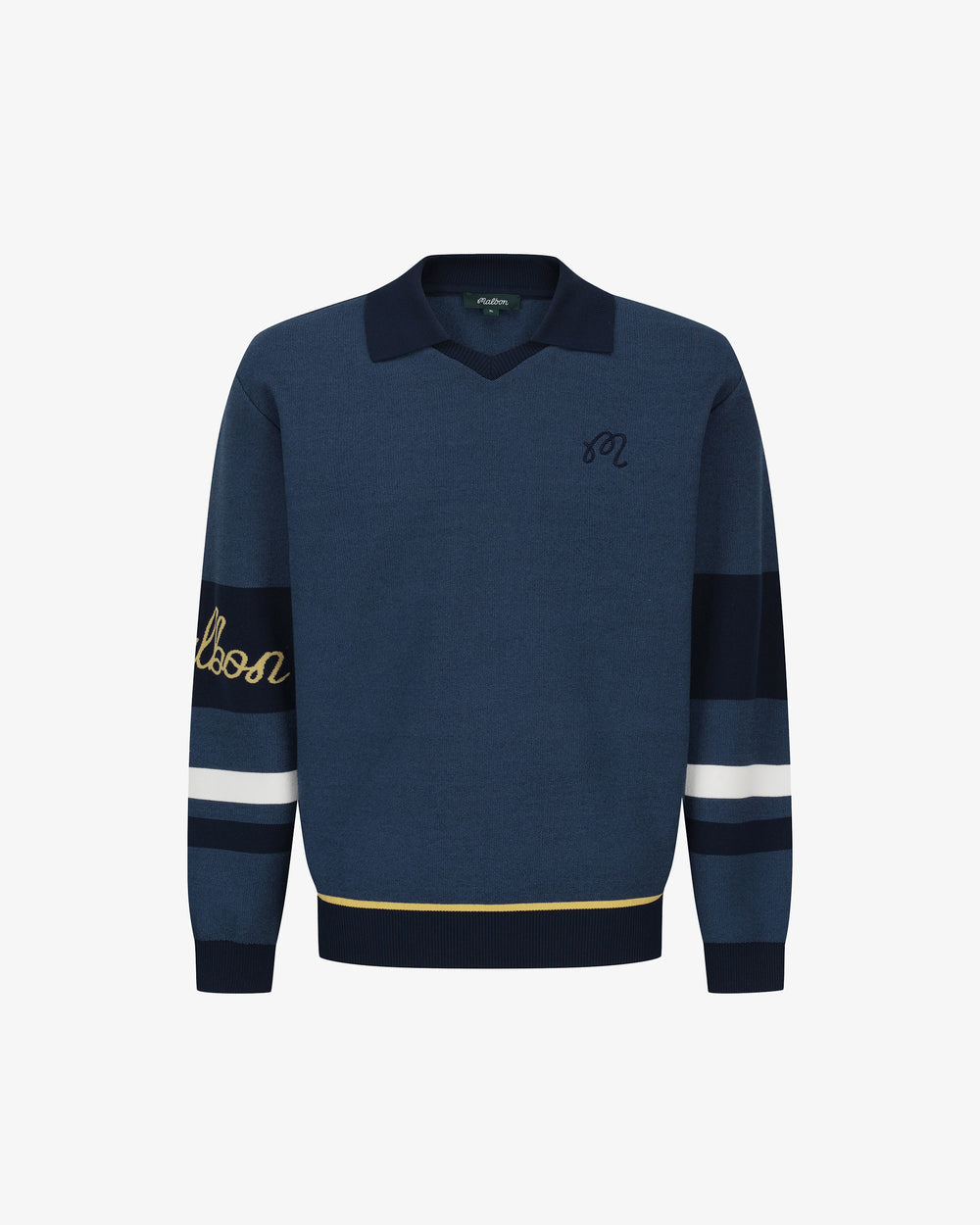 STUDIO SEOUL TWO-TONE POLO SWEATER
