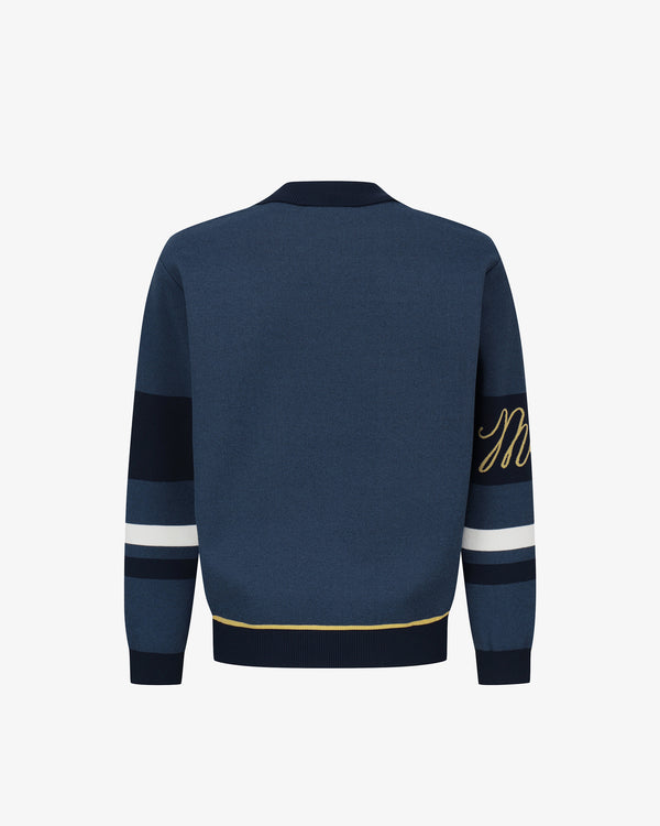 STUDIO SEOUL TWO-TONE POLO SWEATER