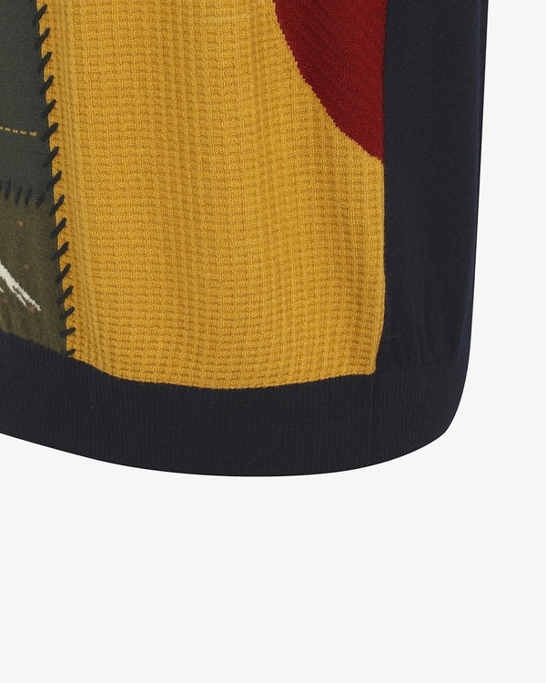 STUDIO SEOUL EDO JACQUARD KNIT VEST