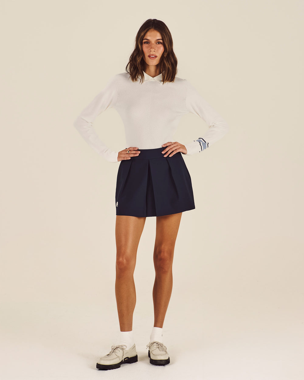 STUDIO SEOUL PINTUCK PLEATED SKIRT