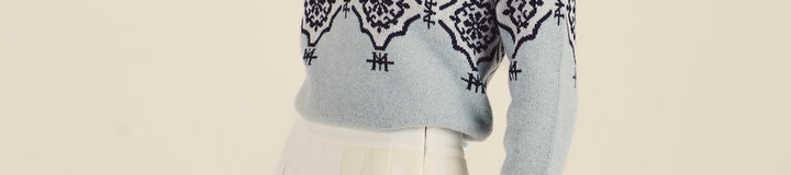 STUDIO SEOUL KNIT PLEATED SKIRT