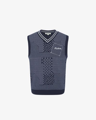 STUDIO SEOUL PATINA KNIT JACQUARD VEST