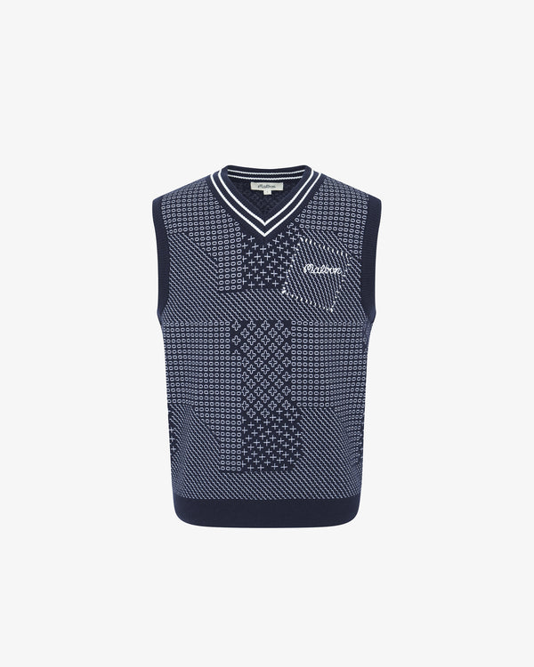 STUDIO SEOUL PATINA KNIT JACQUARD VEST