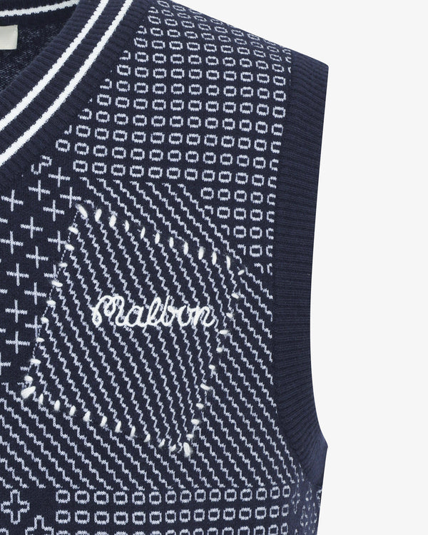 STUDIO SEOUL PATINA KNIT JACQUARD VEST