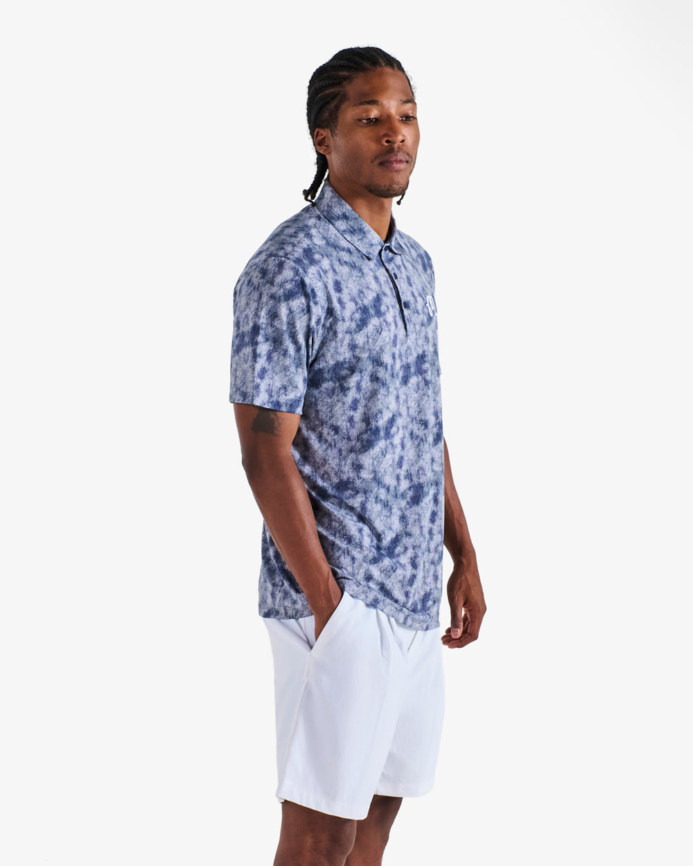 ADIDAS ULTIMATE365 TEXTURED PRINT POLO SHIRT