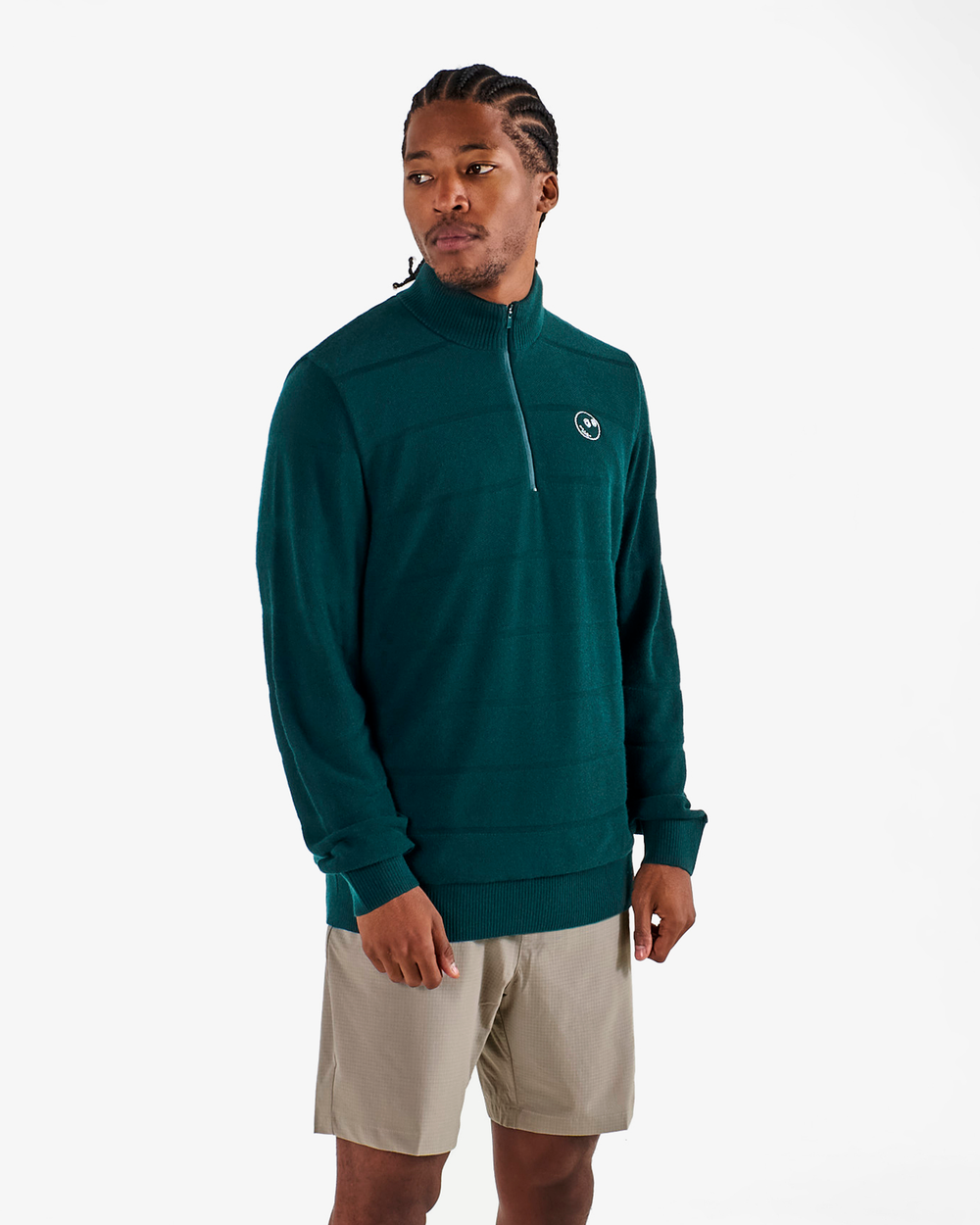 ADIDAS ULTIMATE365 TOUR WIND KNIT QUARTER-ZIP