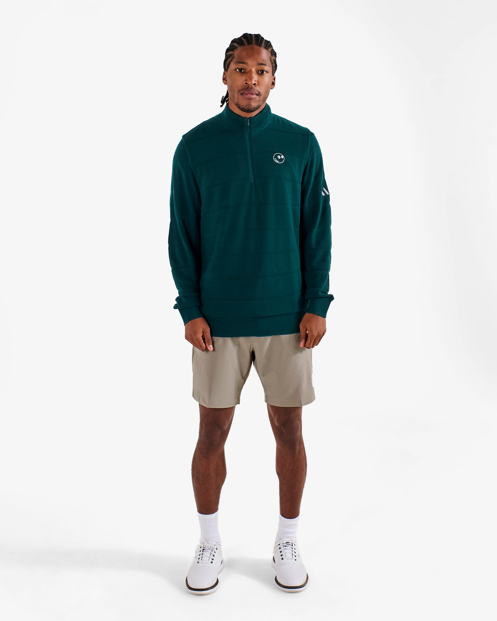 ADIDAS ULTIMATE365 TOUR WIND KNIT QUARTER-ZIP