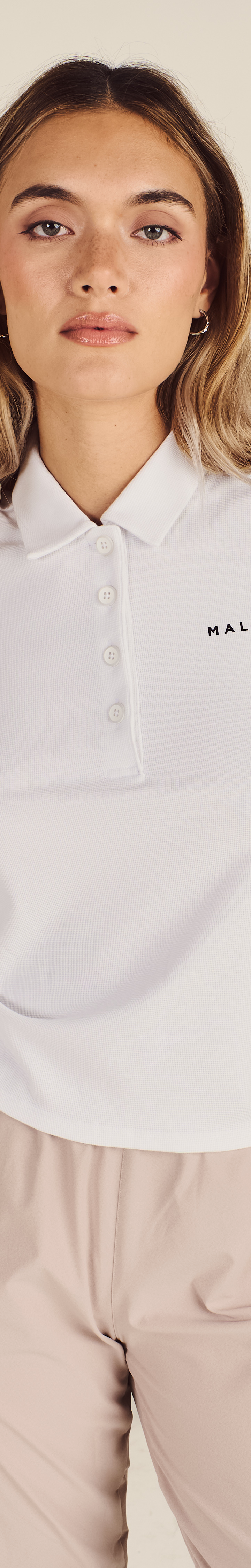 ADIDAS BEYOND LONG SLEEVE LOOSE POLO SHIRT