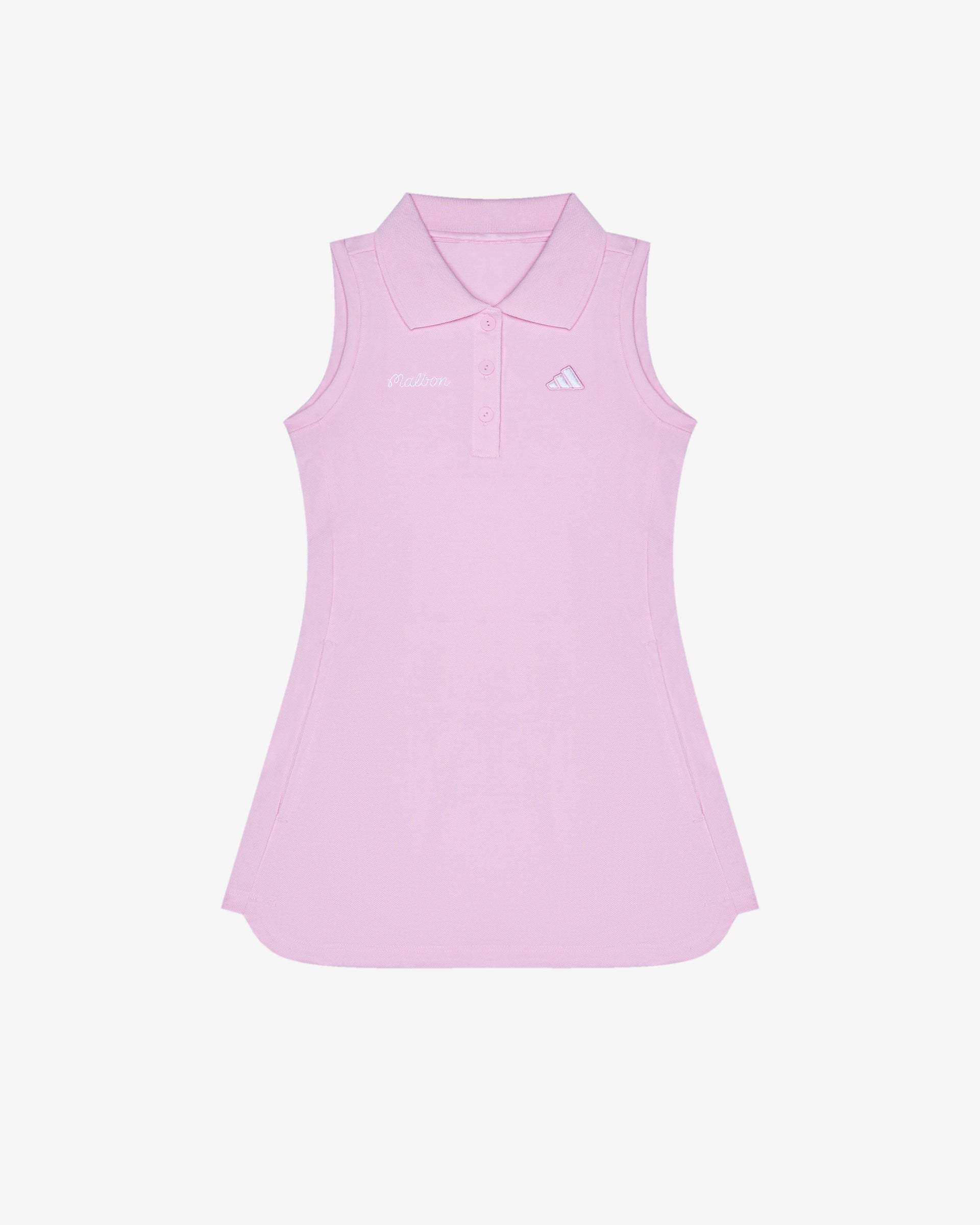 Women's adidas Girls Pique Club Dress, Clear Pink, Size: Large