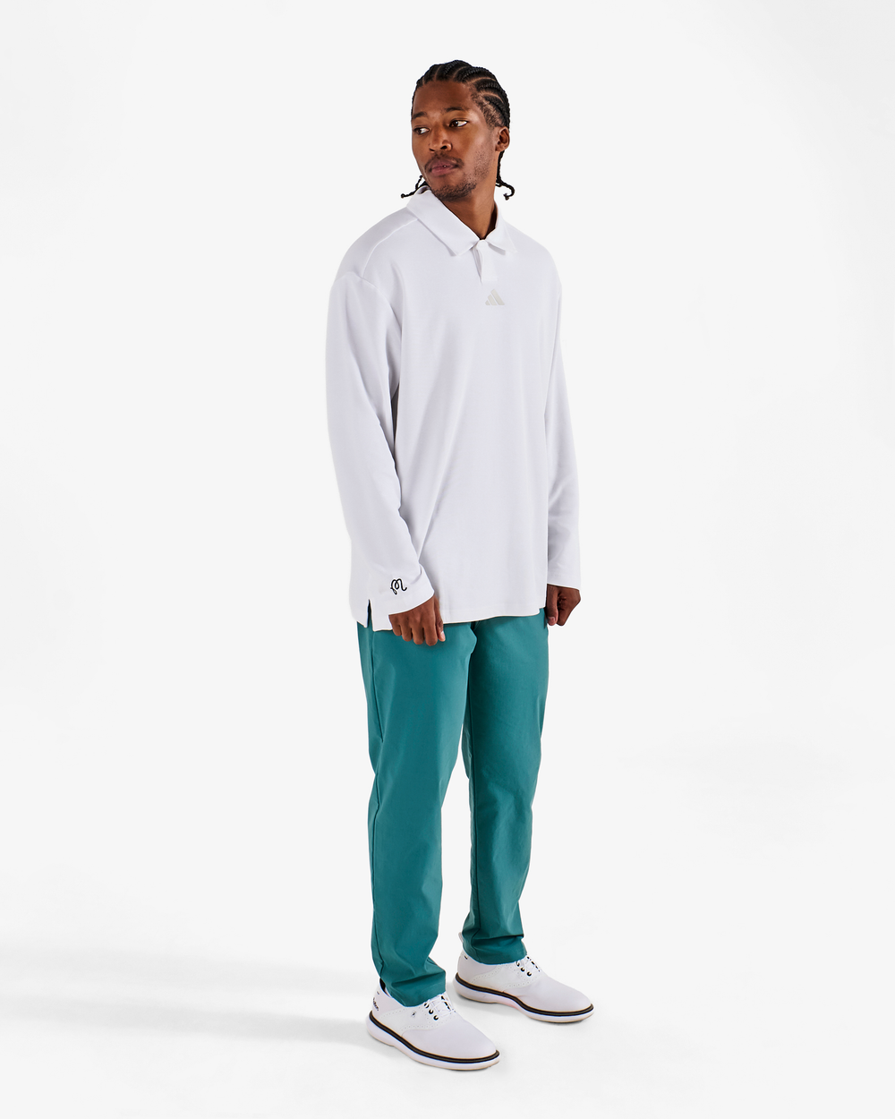 ADIDAS BEYOND LONG SLEEVE LOOSE FIT POLO SHIRT