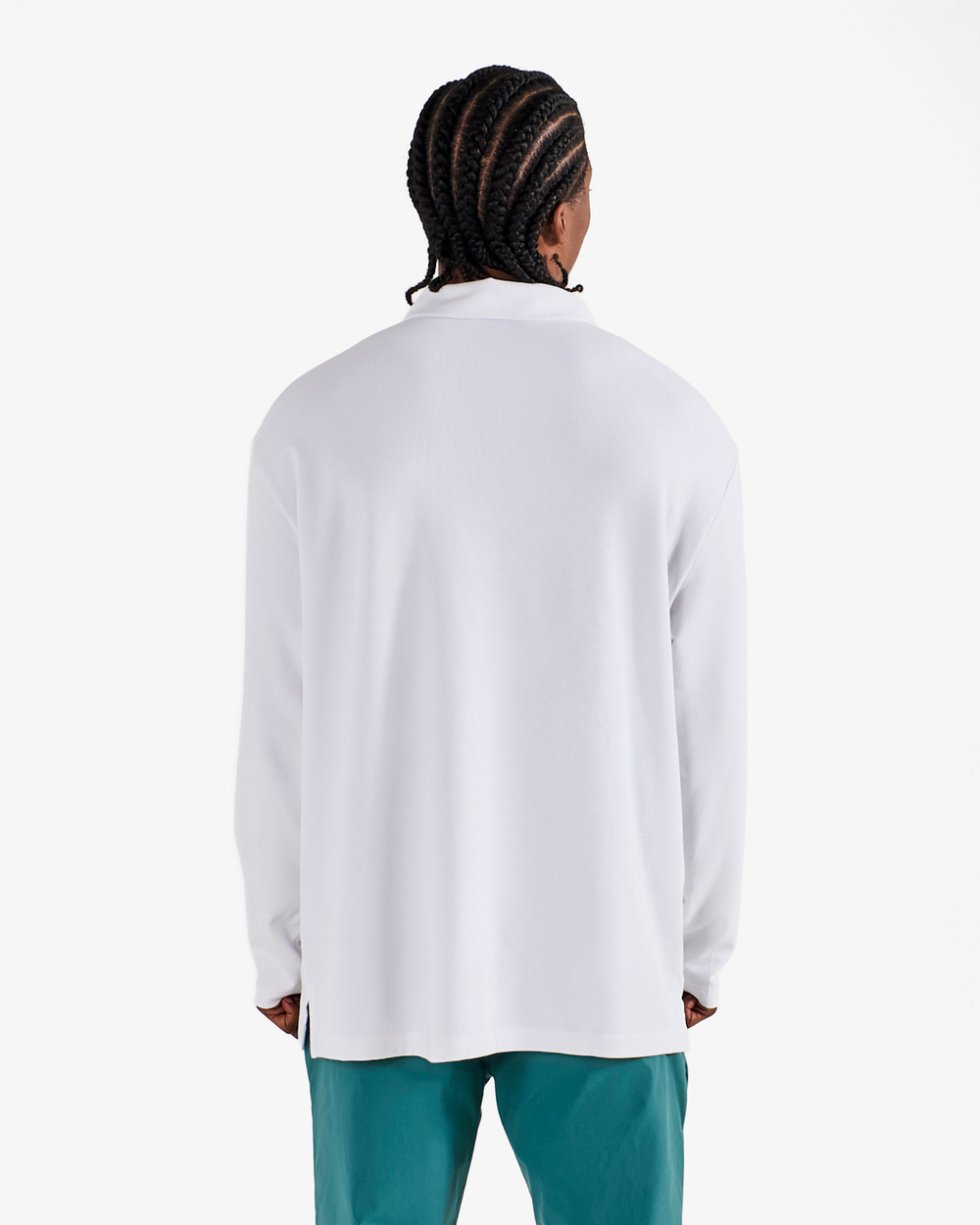 ADIDAS BEYOND LONG SLEEVE LOOSE FIT POLO SHIRT