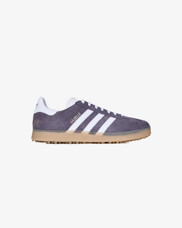 adidas Gazelle Golf Shoe, Preloved Violet/Ftwr White/Aurora Plum, Size: 5 | Malbon Golf
